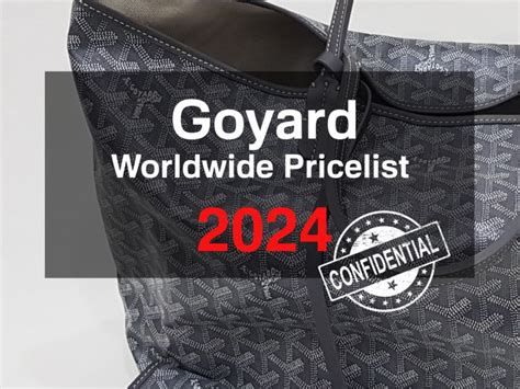 goyard hardy price paris|Goyard price guide 2024.